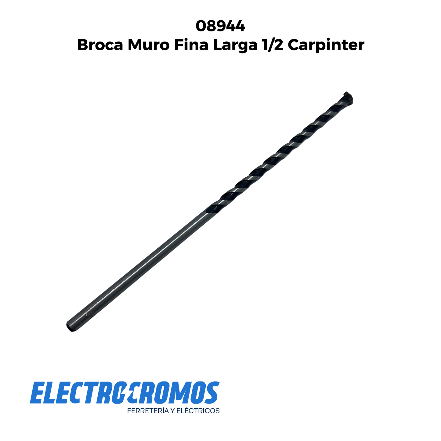 Broca Muro Fina Larga 1/2 Carpinter