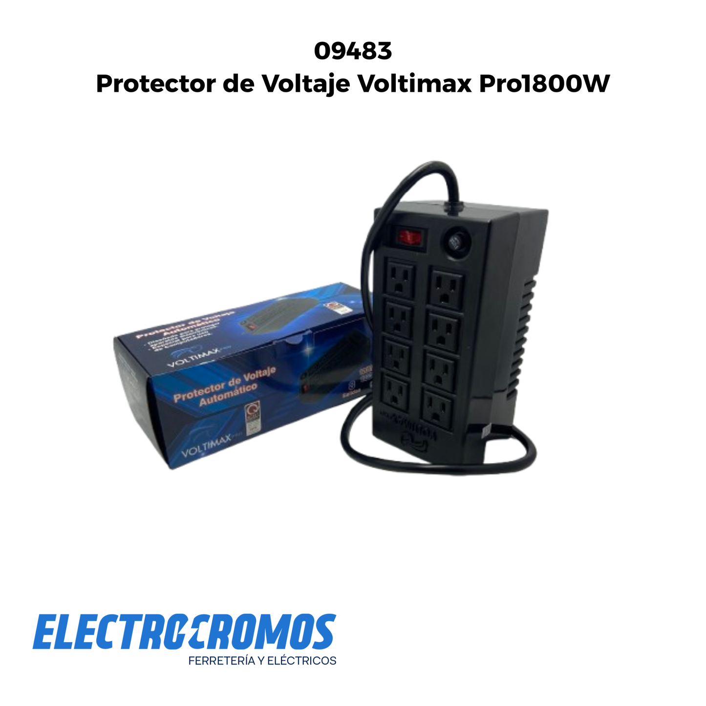 Protector de Voltaje Voltimax Pro1800W