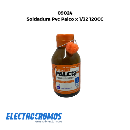 Soldadura Pvc Palco x 1/32 120CC