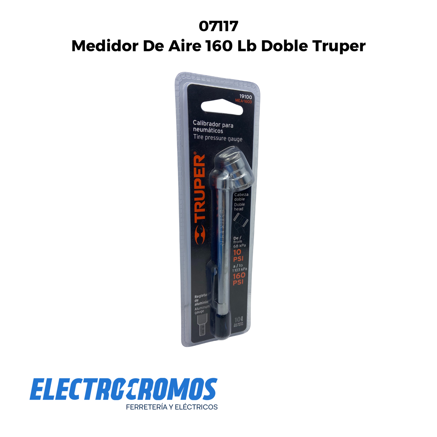 Medidor De Aire 120 Lb Doble Truper