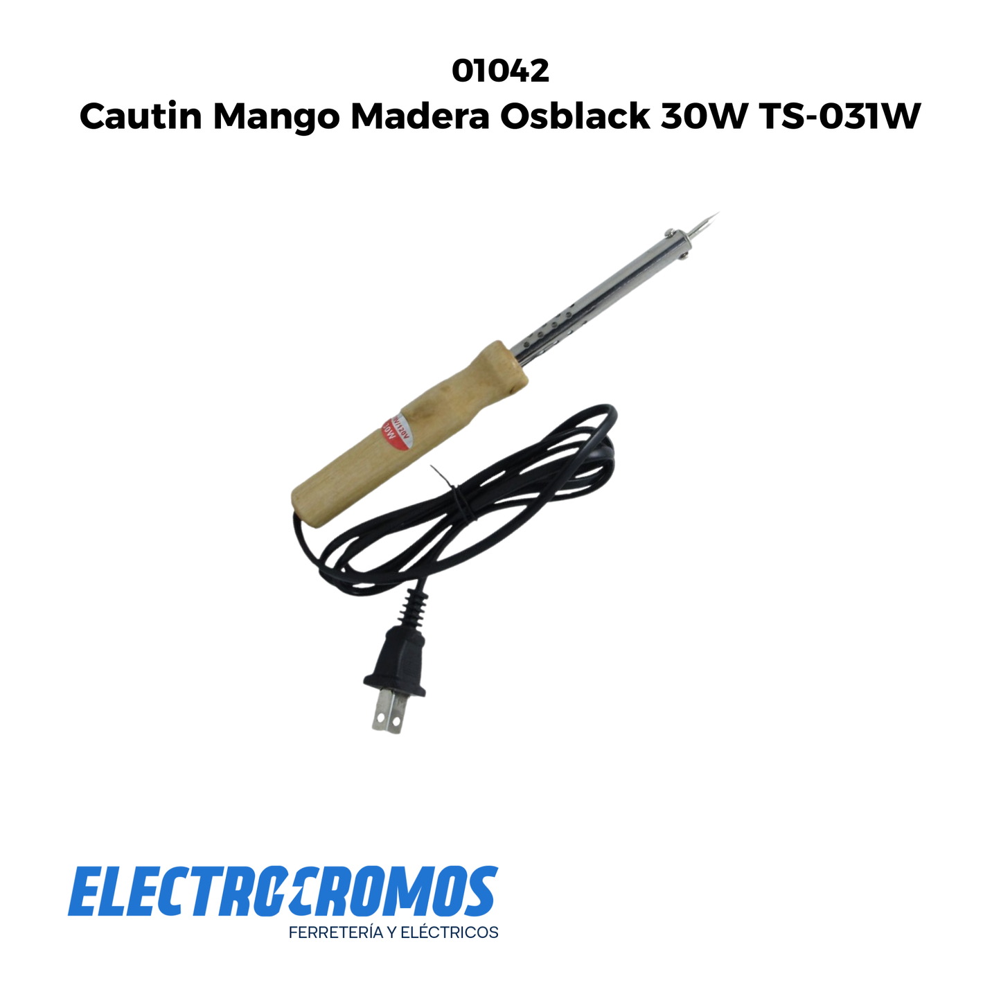Cautin Mango Madera Osblack 30W TS-031W