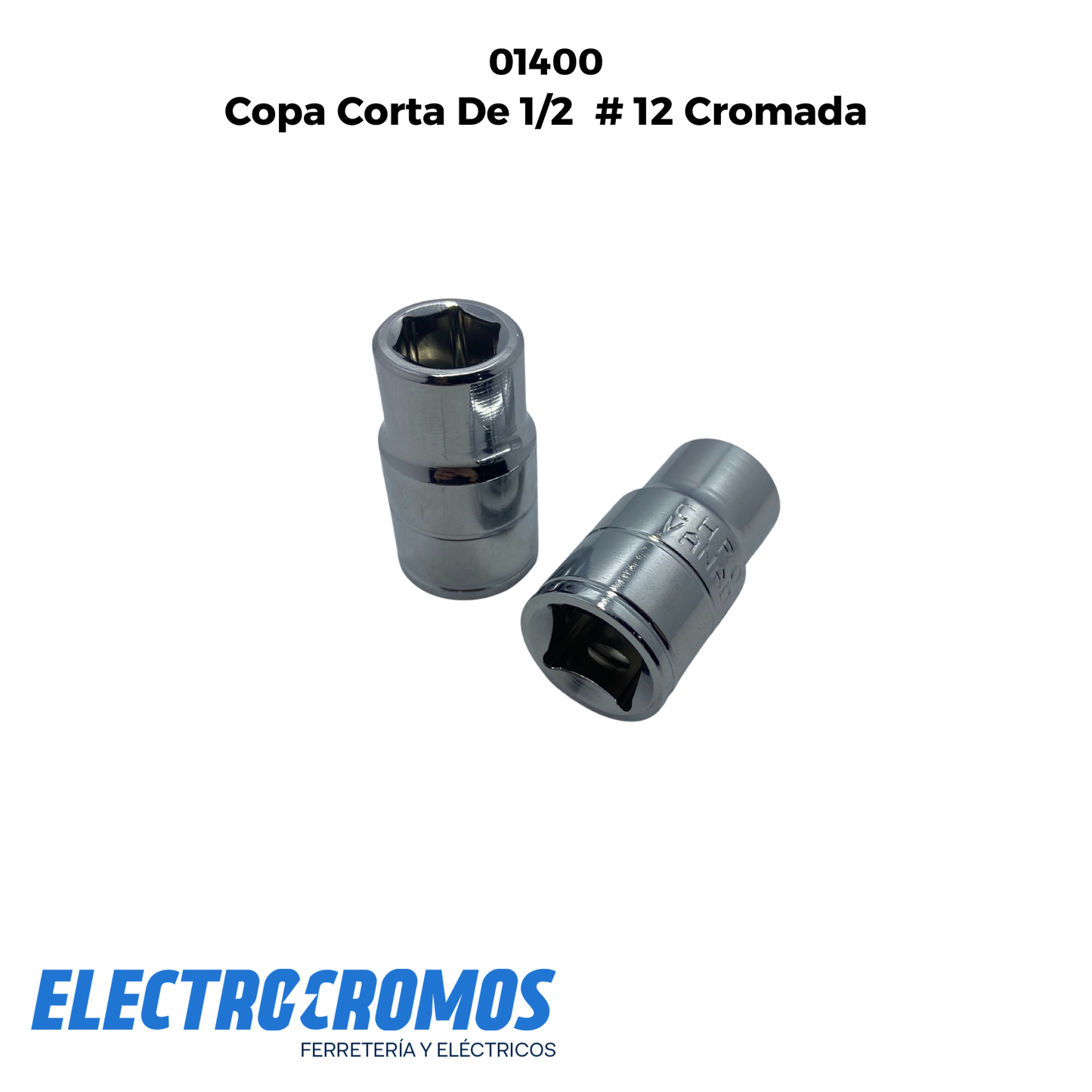 Copa Corta De 1/2  # 12 Cromada Taurus