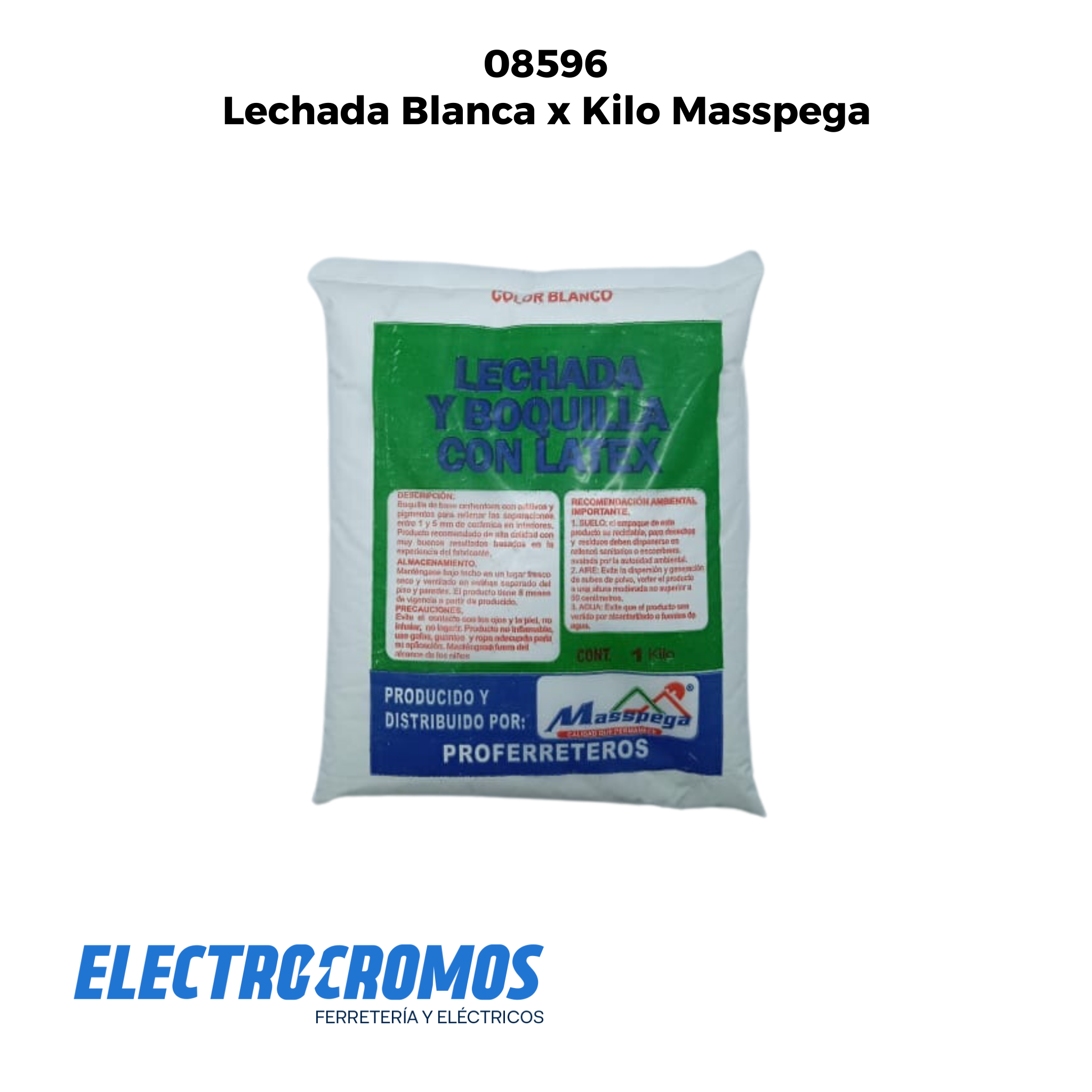 Lechada Blanca x Kilo Masspega - ElectroCromos – ELECTROCROMOS ...
