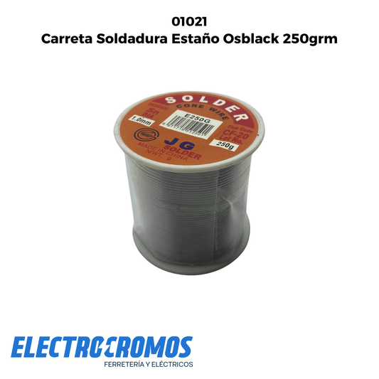 Carreta Soldadura Estaño Osblack 250grm