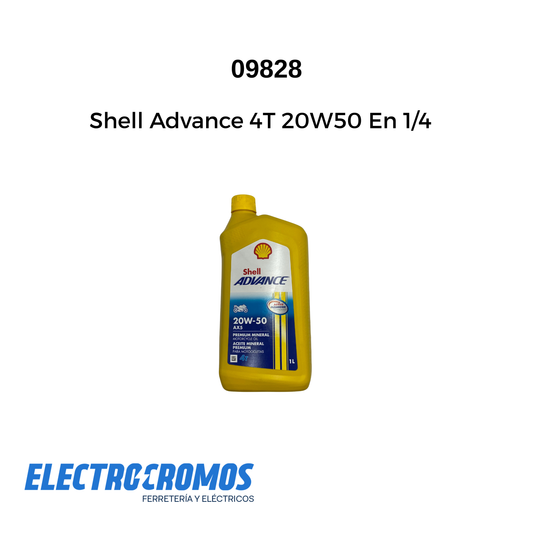 Shell Advance 4T 20W50 En 1/4