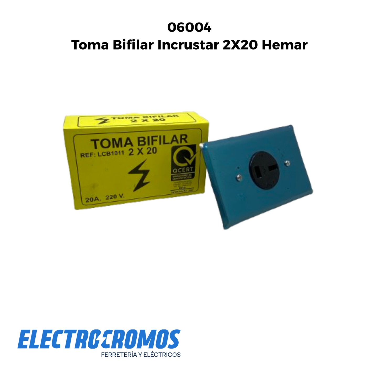 Toma Bifilar Incrustar 2X20 Hemar
