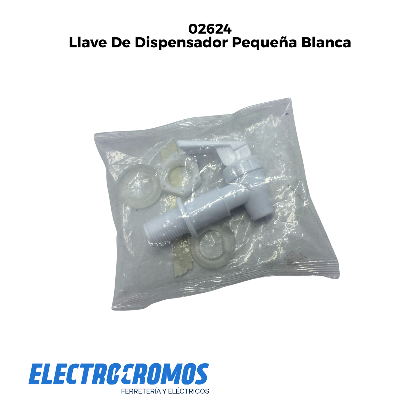 Llave De Dispensador Pequeña Blanca