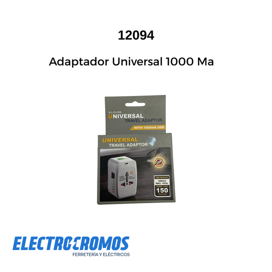 Adaptador Universal 1000 Ma USB