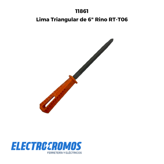 Lima Triangular de 6" Rino RT-T06
