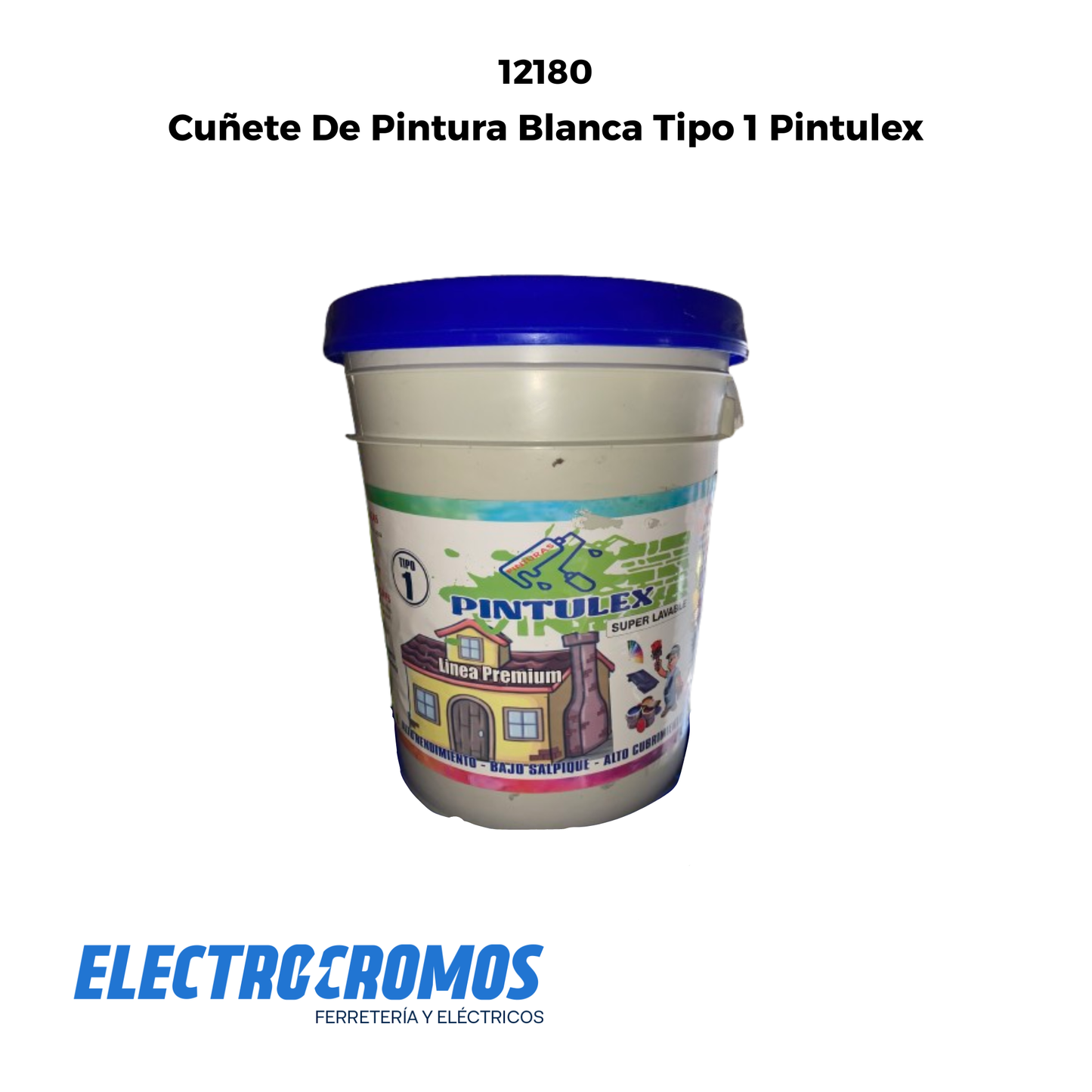 Cuñete De Pintura Blanca Tipo 1 Pintulex