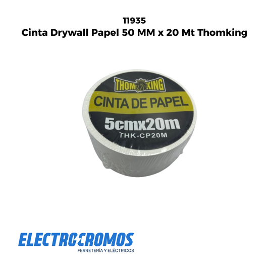 Cinta Drywall Papel 50 MM x 20 Mt Thomking