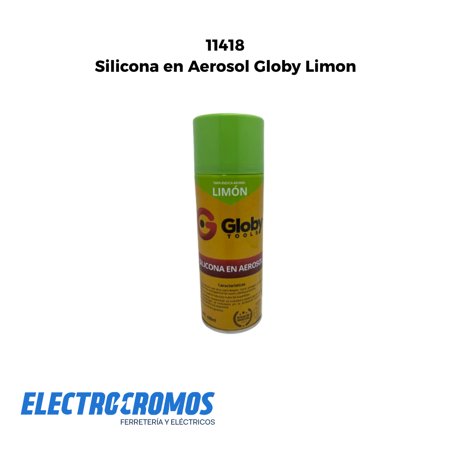Silicona en Aerosol Globy Limon