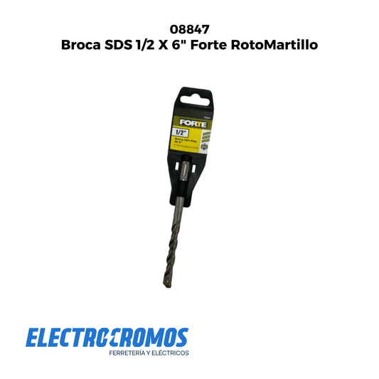 Broca SDS 1/2 X 6" Forte RotoMartillo