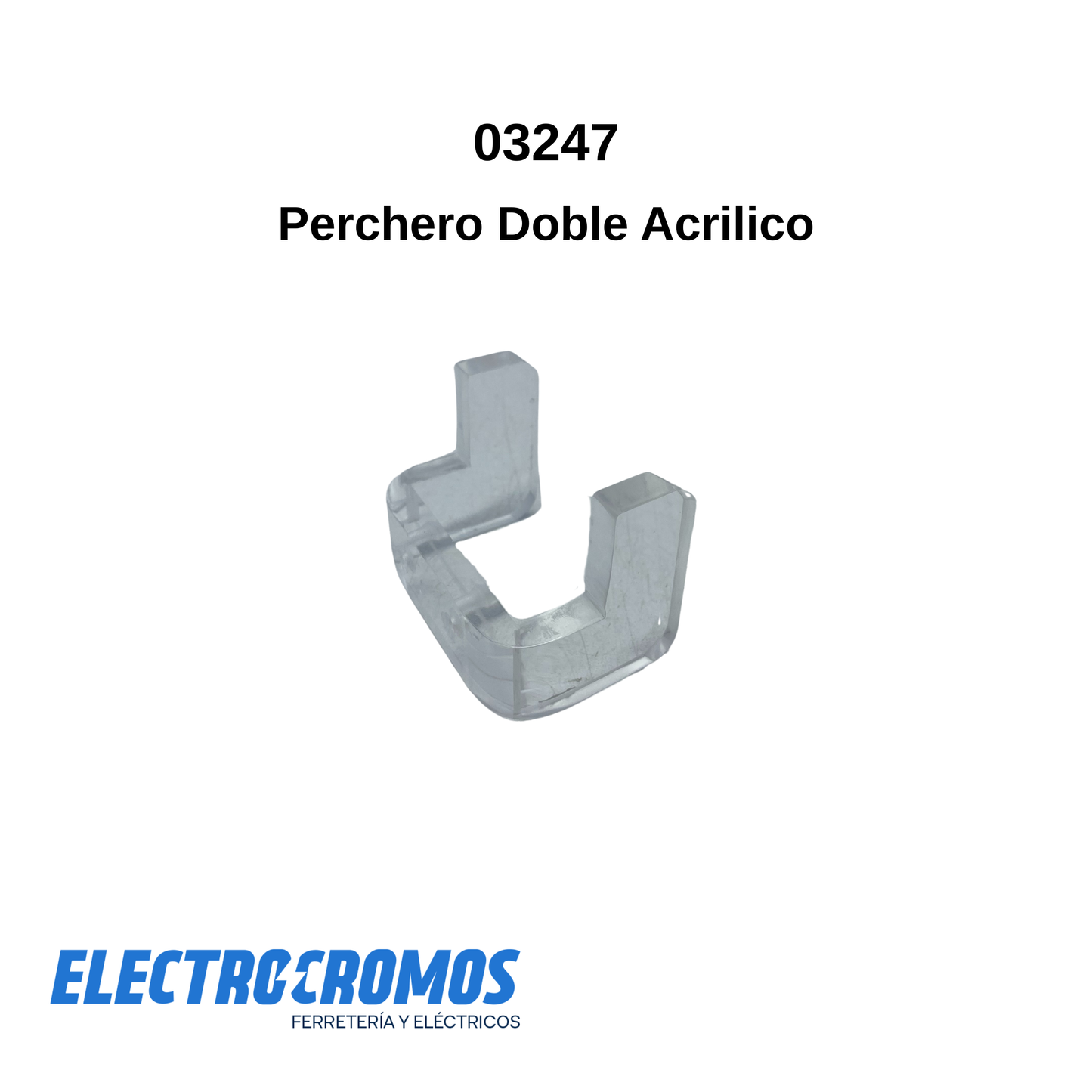 Perchero Doble Acrilico