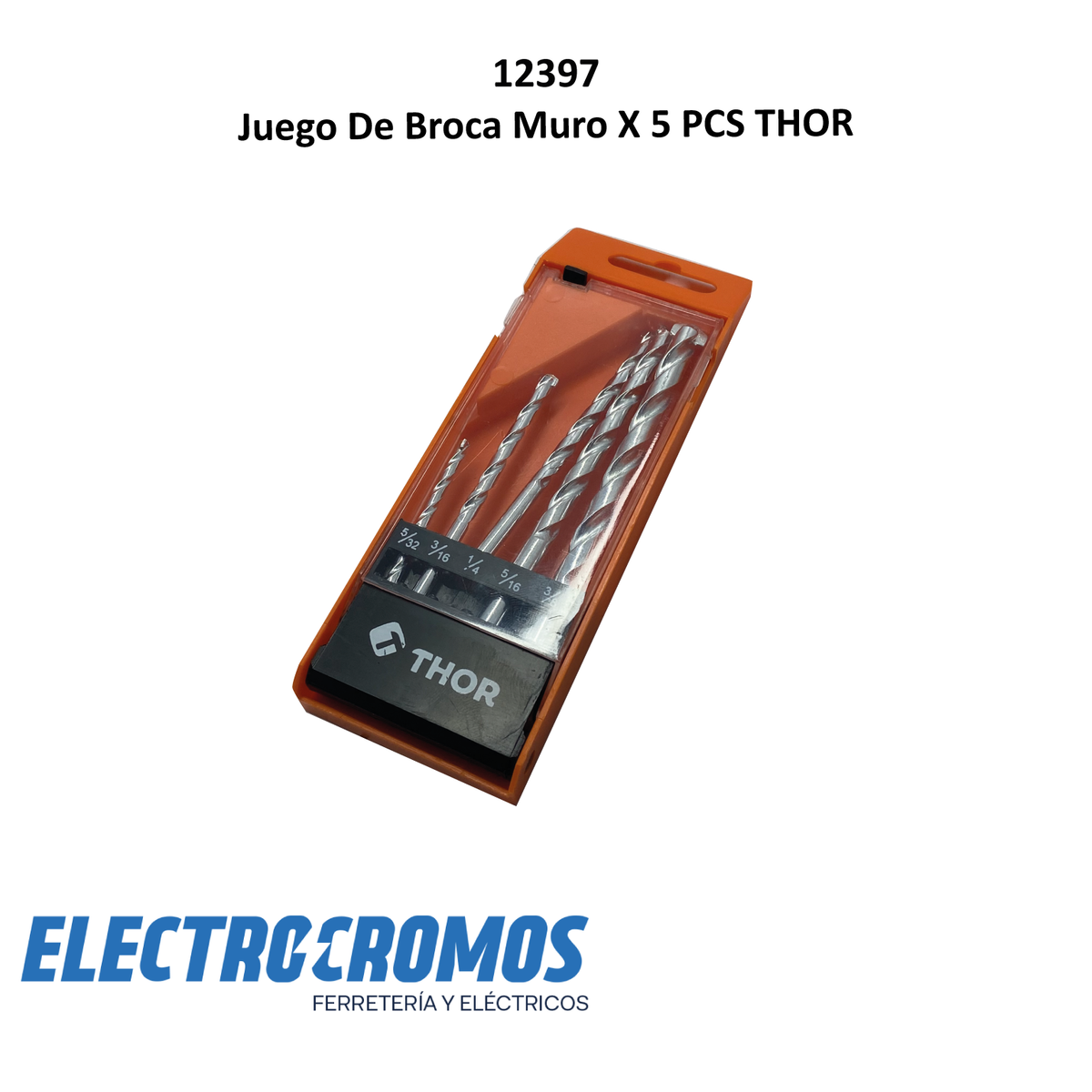 Juego De Broca Muro X 5 PCS THOR