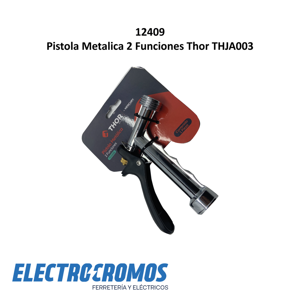 Pistola Metalica 2 Funciones Thor THJA003