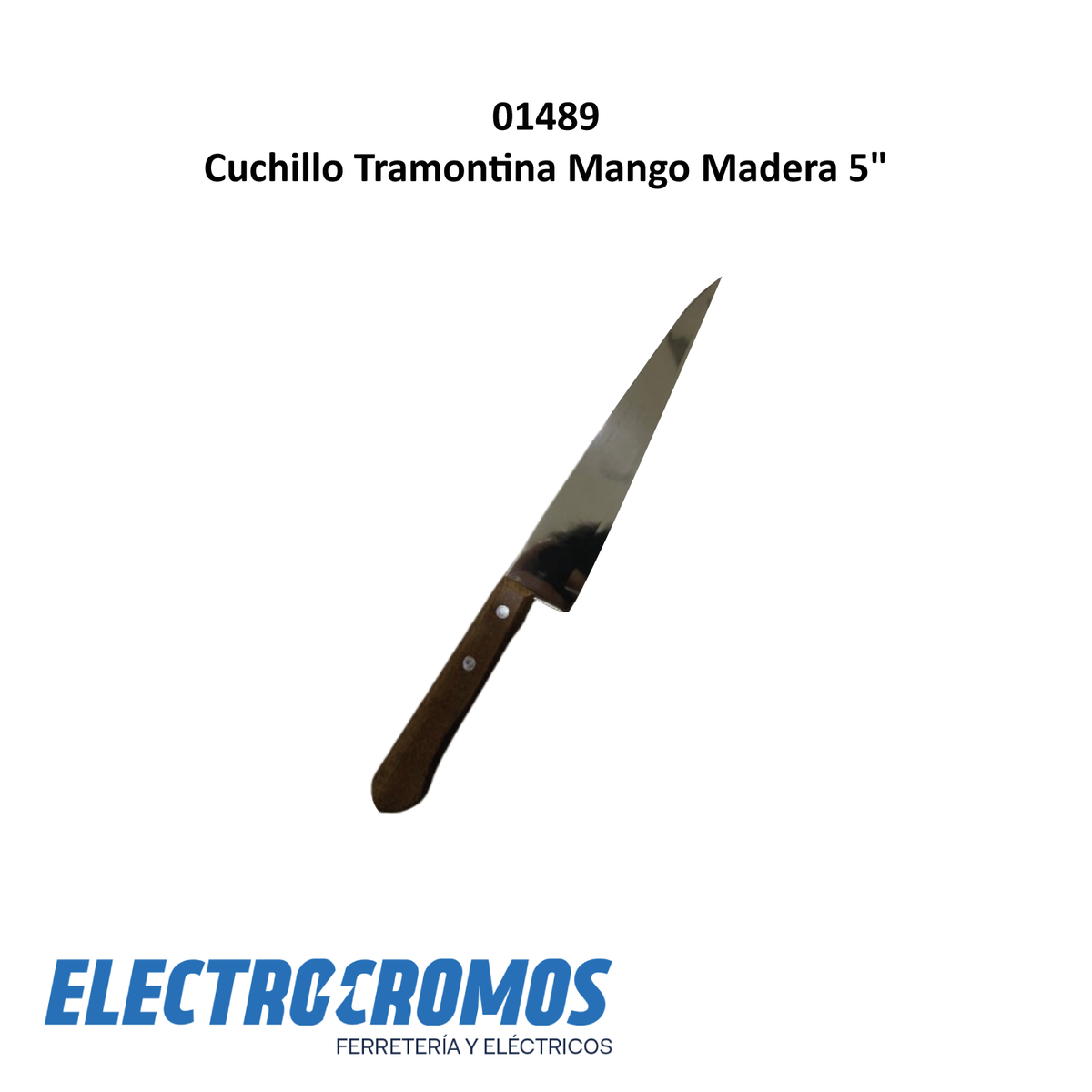 Cuchillo Tramontina Mango Madera 5"