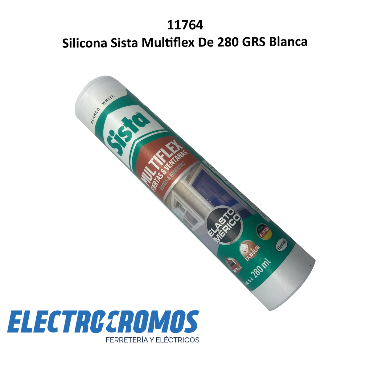 Silicona Sista Multiflex De 280 GRS Blanca